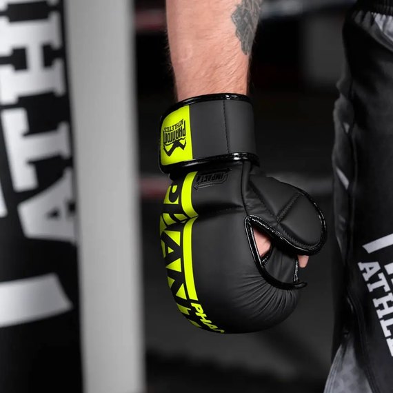 Перчатки для ММА Phantom APEX Sparring Neon L/XL (PHMMAG2301-LXL), Размер: L/XL, Цвет: Чёрный/Жёлтый, изображение 6