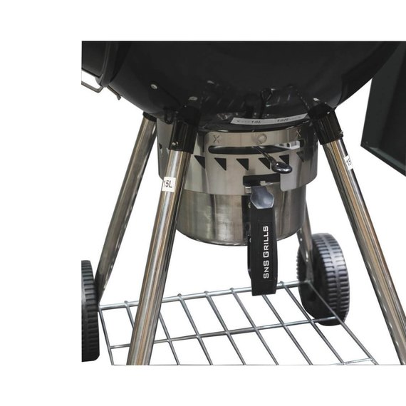 Угольный гриль Slow and Sear Original Kettle SnS 57см черный SNS-KET-1, изображение 2