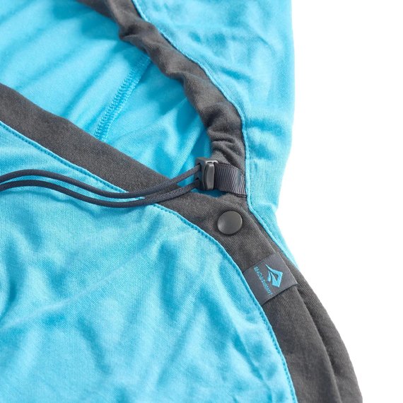 Вкладыш для спального мешка Sea to Summit Breeze Sleeping Bag Liner, Mummy w/ Drawcord - Standart, Blue Atoll (STS ASL031081-190205), Максимальный рост пользователя, см: 216 см, изображение 3