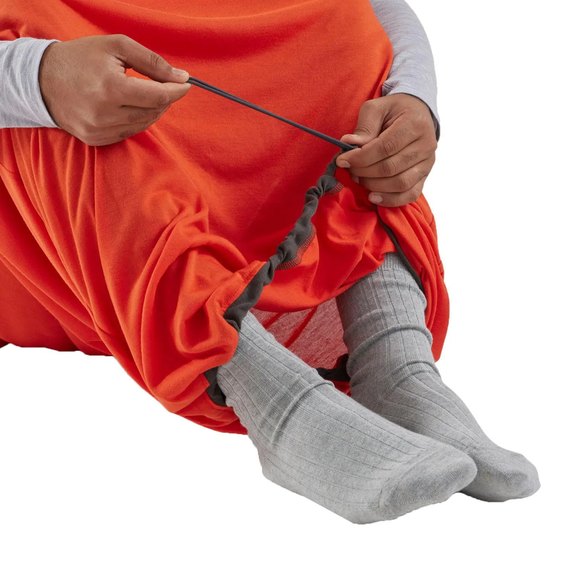 Вкладиш для спального мішка Sea to Summit Reactor Extreme Sleeping Bag Liner Spicy Orange Compact Mummy w/ Drawcord (STS ASL031071-190802), Максимальний зріст користувача, см: 177 см, зображення 4