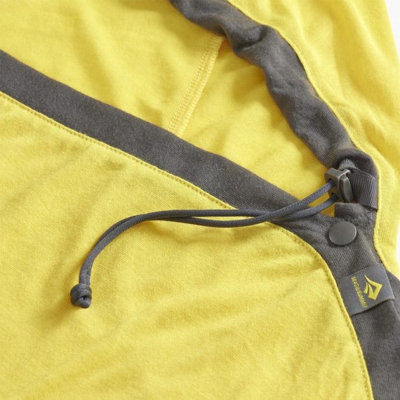 Вкладыш для спального мешка Sea to Summit Reactor Sleeping Bag Liner Sulfur Yellow Compact Mummy w/ Drawcord 177 см (STS ASL031061-190903), Максимальный рост пользователя, см: 177 см, изображение 2