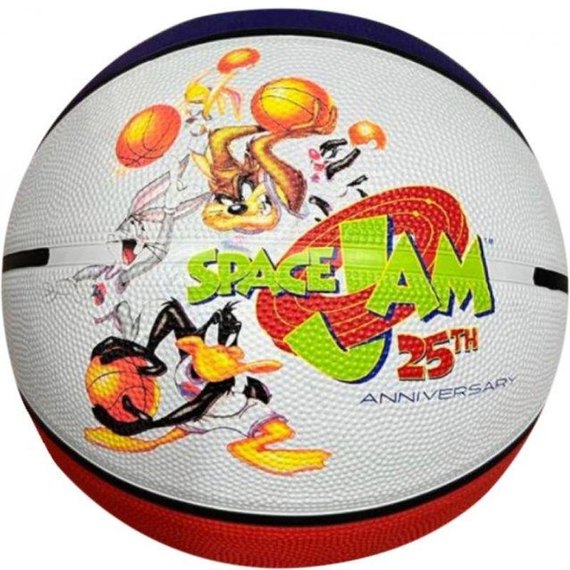 Мяч баскетбольный Spalding Space Jam 25TH Annversary Tune Squad белый/красный size 7 (84687Z)