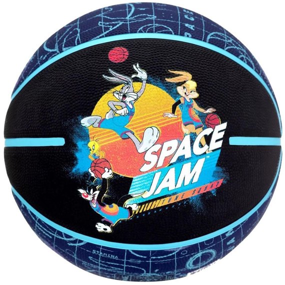 Мяч баскетбольный Spalding Space Jam Tune Court мультиколор size 7 (84560Z)