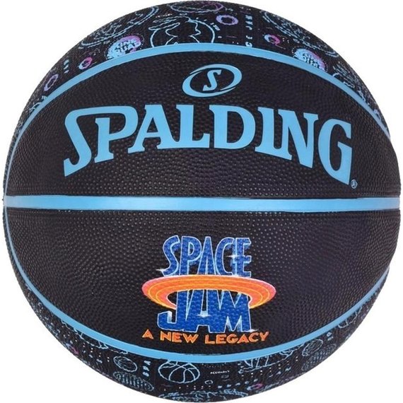 М'яч баскетбольний Spalding Space Jam Tune Squad Roster чорний/мультиколор size 7 (84582Z), зображення 2