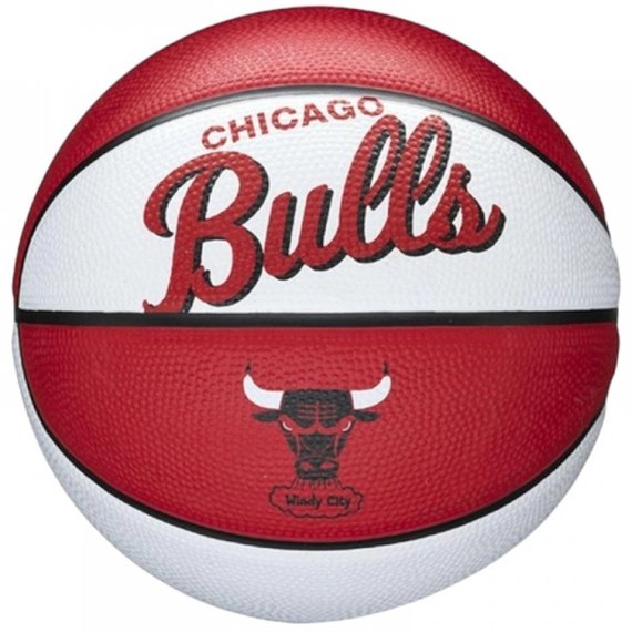 Мяч баскетбольный Wilson NBA Team Retro BSKT Mini CHI Bulls size 3 (WTB3200XBCHI)