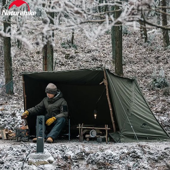 Палатка Naturehike NH21YW157, одноместная, темно-зеленая (6927595712054), изображение 4
