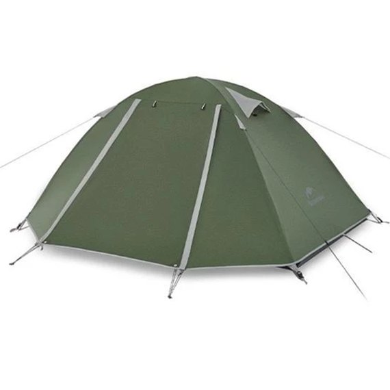 Палатка Naturehike P-Series CNK2300ZP028, четырехместная, темно-оливковая (6976023920455), Цвет: Dark Olive