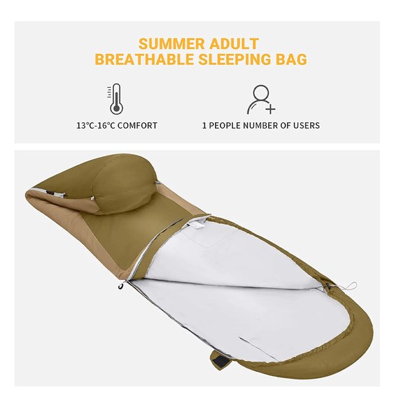 Спальный мешок KingCamp Breeze 70 L Olive KS2020, Цвет : Оливковый, изображение 8