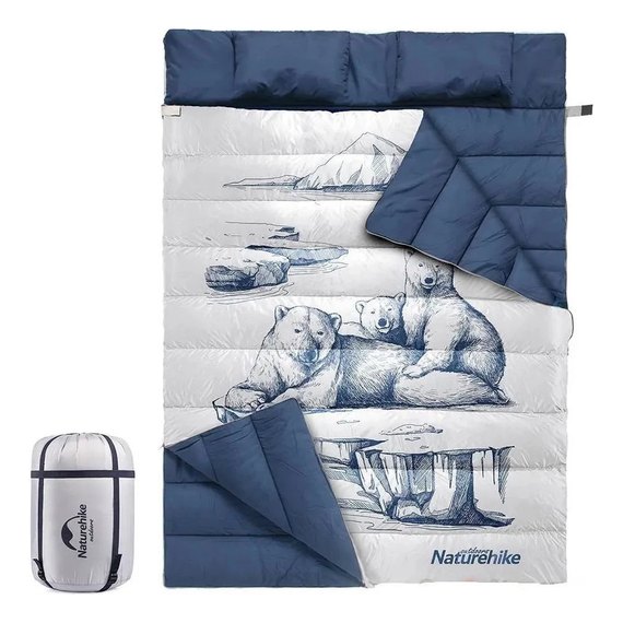 Спальный мешок Naturehike NH21MSD06 двухместный, темно-синий (6927595795323), изображение 4