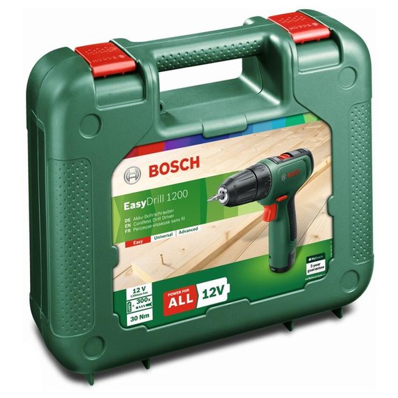 Аккумуляторный дрель-шуруповерт Bosch EasyDrill 1200 + набор бит и сверл (06039D3007), изображение 6