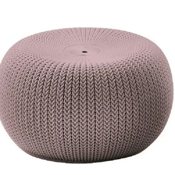 Кресло-пуф садовое пластиковое Keter Knit Seat лиловый (7290106932081), Цвет: Лиловый