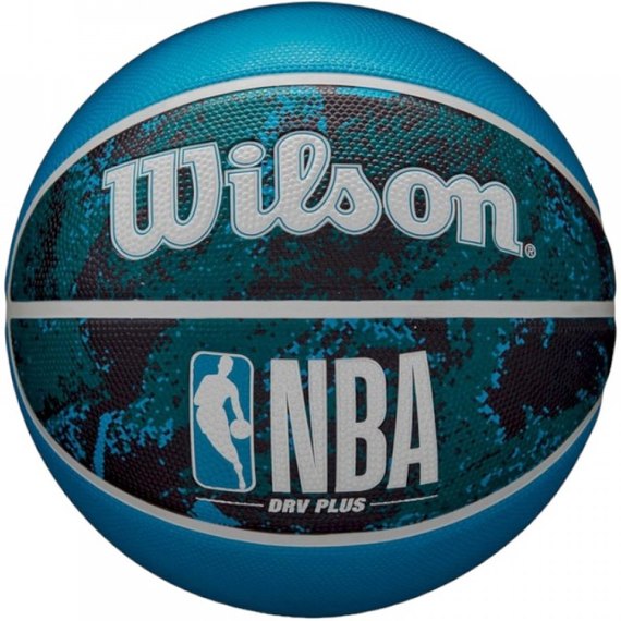 Мяч баскетбольный Wilson NBA DRV Plus Vibe BSKT Black/Blue size 5 (WZ3012602XB5), Размер: 5, Цвет: Синий