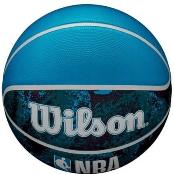 Мяч баскетбольный Wilson NBA DRV Plus Vibe BSKT Black/Blue size 5 (WZ3012602XB5), Размер: 5, Цвет: Синий, изображение 3