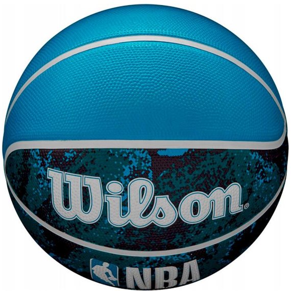 Мяч баскетбольный Wilson NBA DRV Plus Vibe BSKT Black/Blue size 7 (WZ3012602XB7), Размер: 7, Цвет: Синий, изображение 3