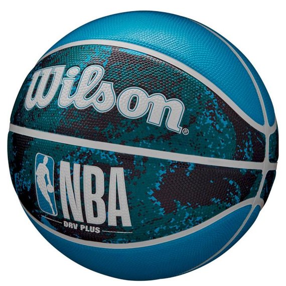 Мяч баскетбольный Wilson NBA DRV Plus Vibe BSKT Black/Blue size 7 (WZ3012602XB7), Размер: 7, Цвет: Синий, изображение 5