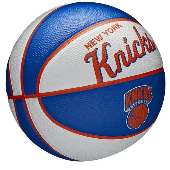 Мяч баскетбольный Wilson NBA Team Retro BSKT Mini NY Knicks size 3 (WTB3200XBNYK), изображение 3
