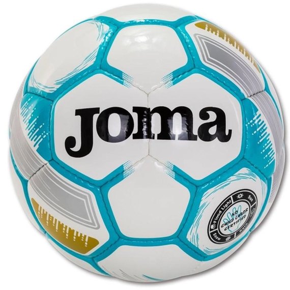 М'яч футбольний Joma Egeo білий/бірюзовий size 5 (400522.216.5)