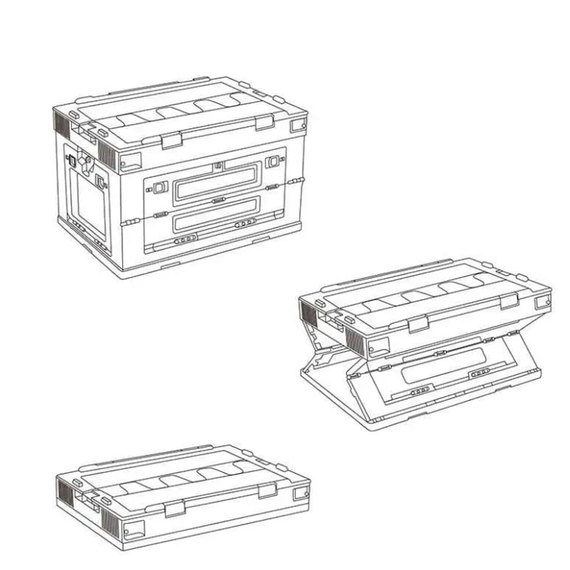 Складной контейнер Naturehike PP box NH20SJ036 50 л, серый 6927595763711, изображение 2