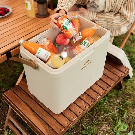 Туристический холодильник Naturehike CNK2300BS011, 33 л, бежевый (6976023925641), Объем, л : 33, Цвет: Бежевый, изображение 4