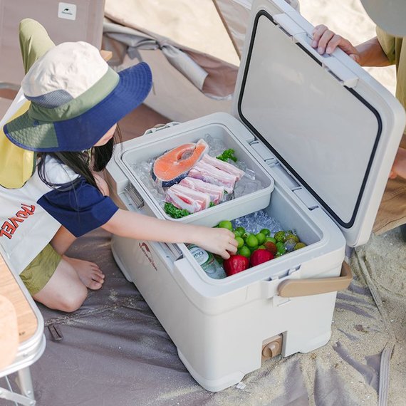 Туристический холодильник Naturehike CNK2300BS012, 22 л, до 36 часов, бежевый (6976023925634), изображение 3