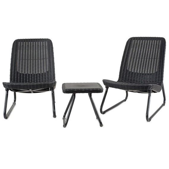 Набор садовой мебели Keter Rio patio set графит (7290103662431)