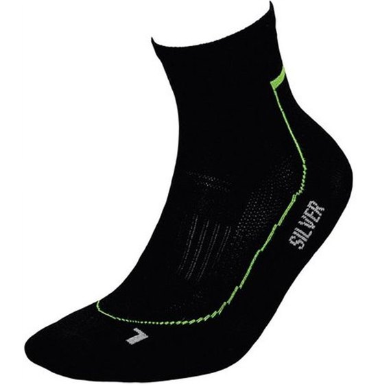 Шкарпетки InMove RUNNER DEODORANT SILVER rds.black/green .41-43