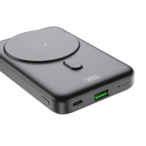 Повербанк XO PR211 10000 mAh 15W Magnetic wireless charger Black (6920680845637), Колір: Чорний, зображення 2