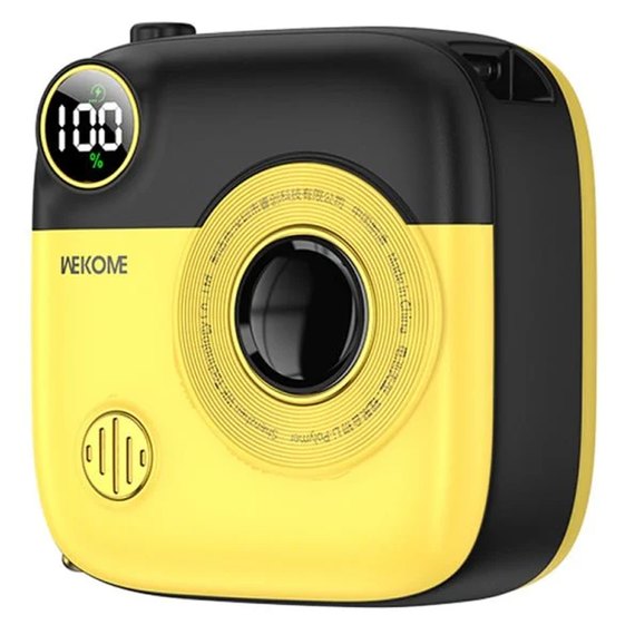 Повербанк XO PR223 Magnetic 15W mini camera digital display 10000 mAh Black/Yellow (6920680849376), Колір: Black/Yellow