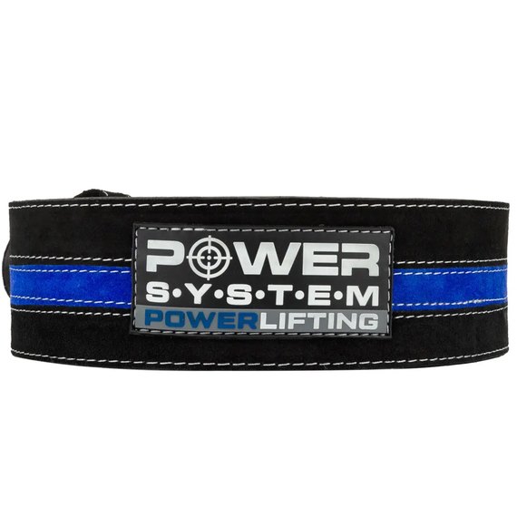 Пояс для пауэрлифтинга Power System PS-3800 Black/Blue 2XL (PS-3800_2XL_Black_Blue), Размер: 2XL, Цвет: Black/Blue, изображение 2