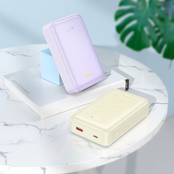 Повербанк HOCO Great fully compatible Q21A 20000 mAh 22.5W White (000010486), Цвет : Белый, изображение 3