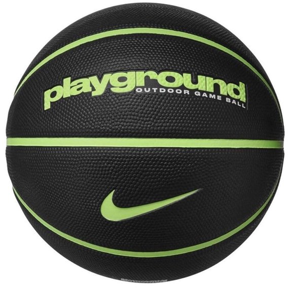 Мяч баскетбольный Nike EveryDay PlayGround 8P Graphic Deflated Black/Lime Blast/Lime Blast size 6 (N.100.4371.060.06), изображение 2