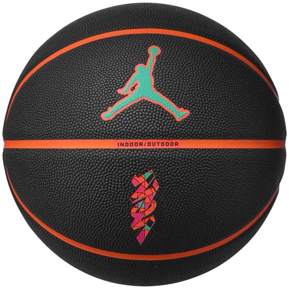 Мяч баскетбольный Nike Jordan All Court 8P Z Williamson Deflated Черный/Оранжевый size 7 (J.100.4141.095.07)