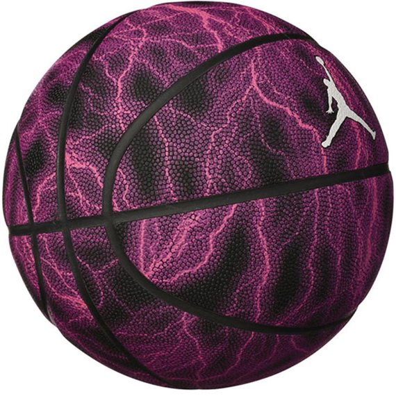 Мяч баскетбольный Nike Jordan Basketball 8P Energy Deflated Буряковый/Черный/Белый size 7 (J.100.8735.625.07), изображение 2