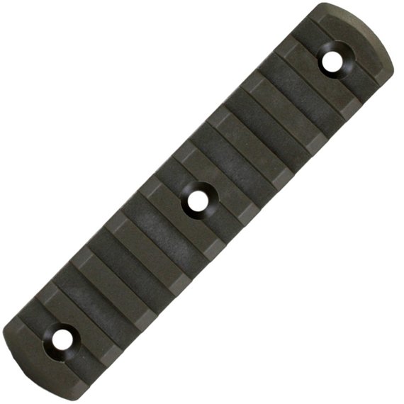 Планка Picatinny DLG Tactical для кріплення на M-LOK 9 слотів, green (DLG-112), Колір: Зелений
