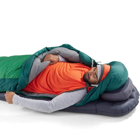 Спальный мешок Sea to Summit Ascent -9C/15F Regular, Rain Forest Green (STS ASL041101-052003), Диапазон комфорта по женщине (базовый): -2 °C, Полная длина, см: 185 см, изображение 6