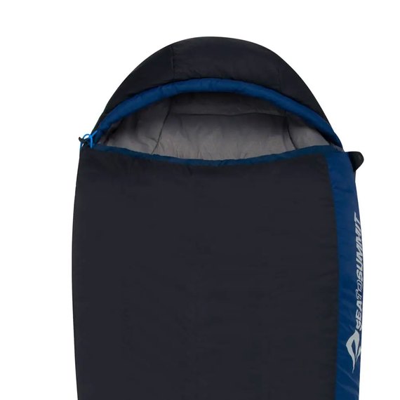 Спальный мешок Sea to Summit Trailhead ThIII (-1/-7°C), 183 см (Wide) - Left Zip, Midnight/Cobalt (STS ATH3-RW), Диапазон комфорта по женщине (базовый): -1 °C, Максимальный рост пользователя, см: 183 см, Ширина, см: 86 см, изображение 4