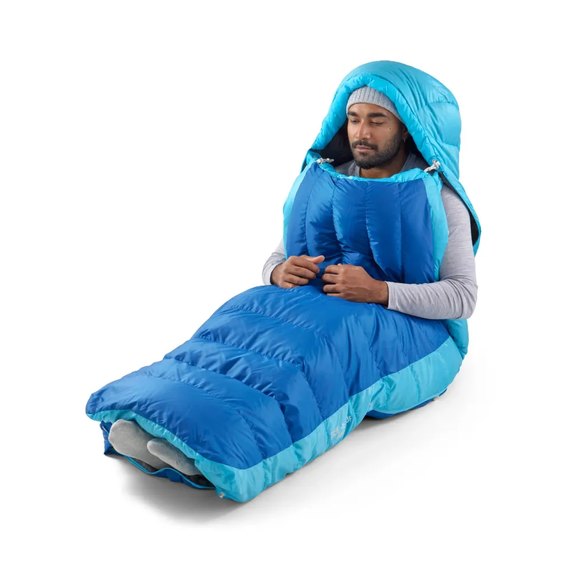 Спальный мешок Sea to Summit Trek -1C/30F Long, Snorkel Blue (STS ASL041172-210202), Диапазон комфорта по женщине (базовый): +3 °C, Полная длина, см: 198 см, изображение 6