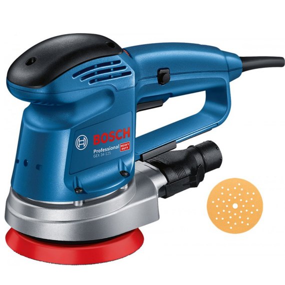 Ексцентрикова шліфувальна машина Bosch Professional GEX 34-125 (0601372300), зображення 2