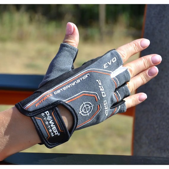 Перчатки для зала Power System PS-2250E Pro Grip EVO Grey L (PS_2260GR-4_L), Размер: L, Цвет: Серый, изображение 5