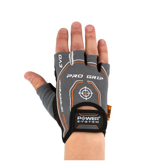 Перчатки для зала Power System PS-2250E Pro Grip EVO Grey M (PS_2260GR-3_M), Размер: M, Цвет: Серый, изображение 2