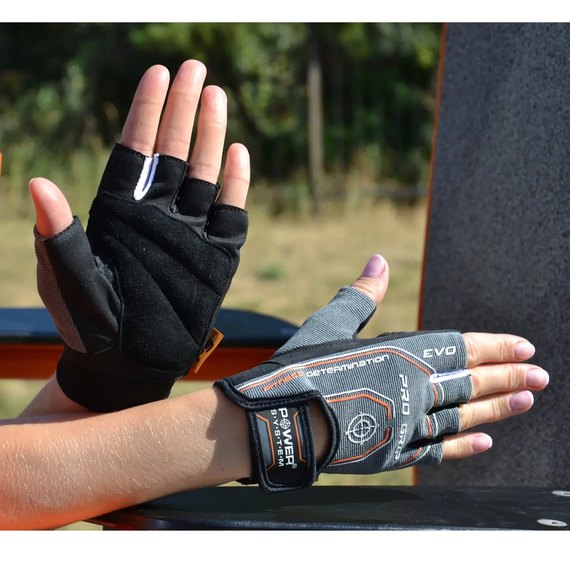 Перчатки для зала Power System PS-2250E Pro Grip EVO Grey M (PS_2260GR-3_M), Размер: M, Цвет: Серый, изображение 7