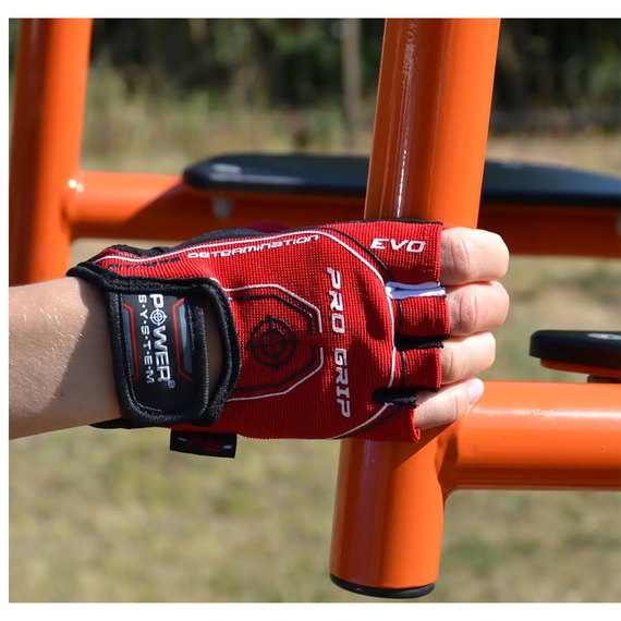 Перчатки для зала Power System PS-2250E Pro Grip EVO Red XL (PS_2260RD-5_XL), Размер: XL, Цвет: Красный, изображение 6