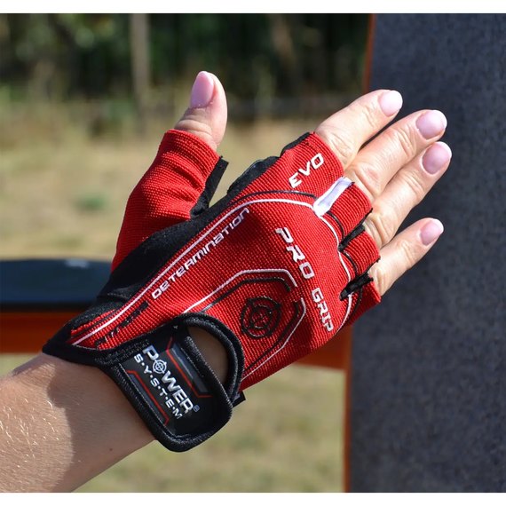 Перчатки для зала Power System PS-2250E Pro Grip EVO Red XS (PS_2260RD-1_XS), Размер: XS, Цвет: Красный, изображение 4