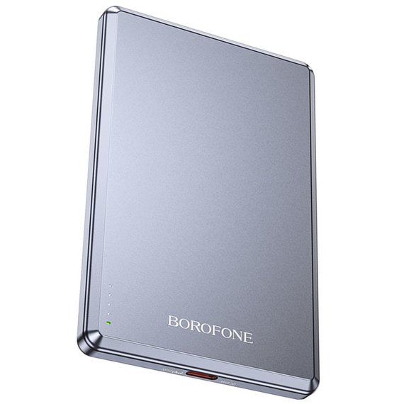 Повербанк Borofone Leader BJ50 5000 mAh PD20W magnetic Metal Gray (6941991110313), Цвет : Серый, изображение 2