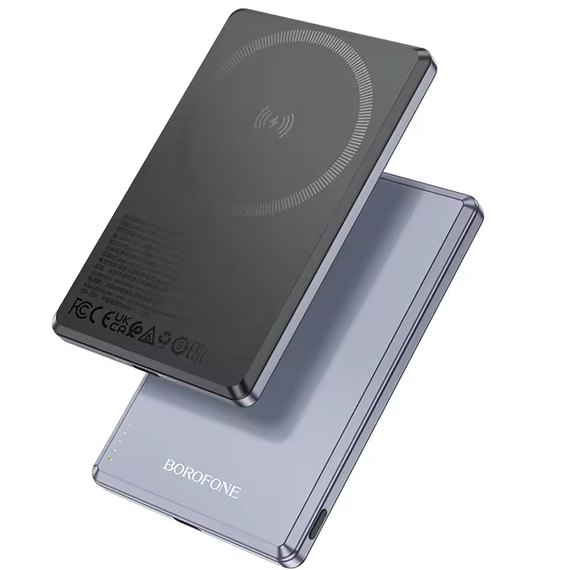 Повербанк Borofone Leader BJ50 5000 mAh PD20W magnetic Metal Gray (6941991110313), Цвет : Серый, изображение 3