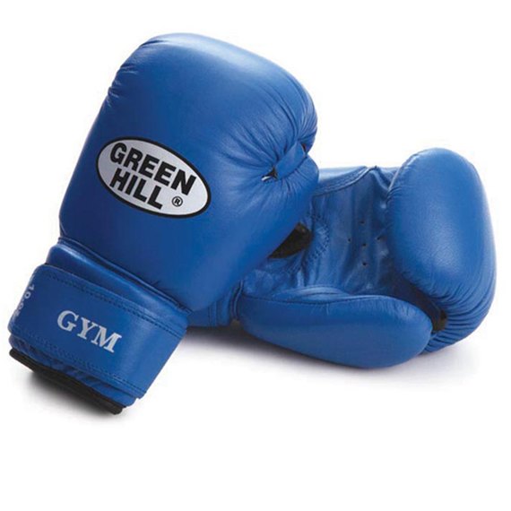 Боксерські рукавички Green Hill Gym 12 унц сині BGG-2018, Вага: 12 унцій, Колір: Синій