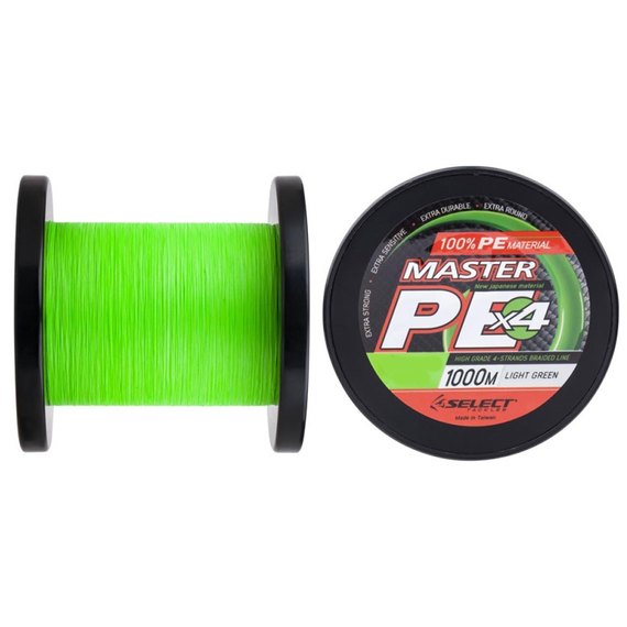Шнур Select Master PE 1000m 0.16mm 19kg салатовий (1870.01.83), Діаметр, мм : 0.16 мм