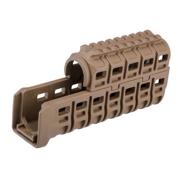 Цівка DLG Tactical для АК-47/74 з планкою Picatinny + слоти M-LOK tan (DLG-136), Колір: Пісочний, зображення 2