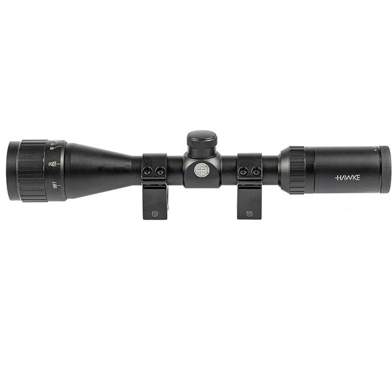 Оптический прицел Hawke Fast Mount 3-9x40 AO сетка Mil Dot, кольца на Weaver (11523), изображение 3