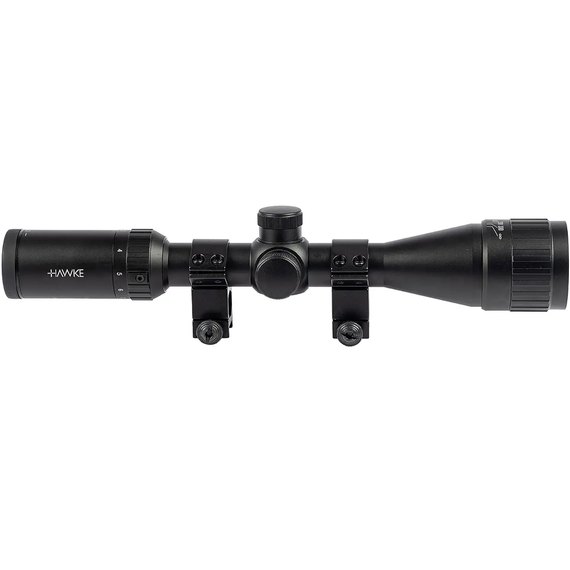 Оптический прицел Hawke Fast Mount 3-9x40 AO сетка Mil Dot, кольца на Weaver (11523), изображение 4